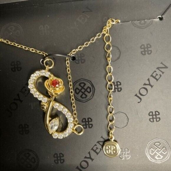 NWB Joyen Women's Gold Pendant Necklace with Cubic Zirconia for Wife Girlfriend - Picture 9 of 14